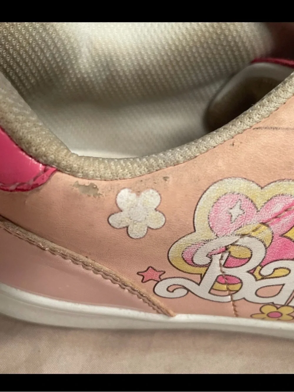 Barbie Pink and Light Pink Floral Graphic Sneakers